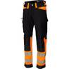 PATRON Hi-Vis stretch-housut Luka Hi-Vis fl. oranssi/musta LK1